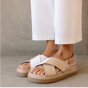 Alohas Marshmallow Slides Bicolor